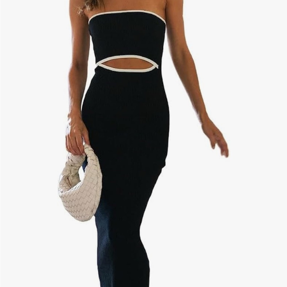 Black cutout dress